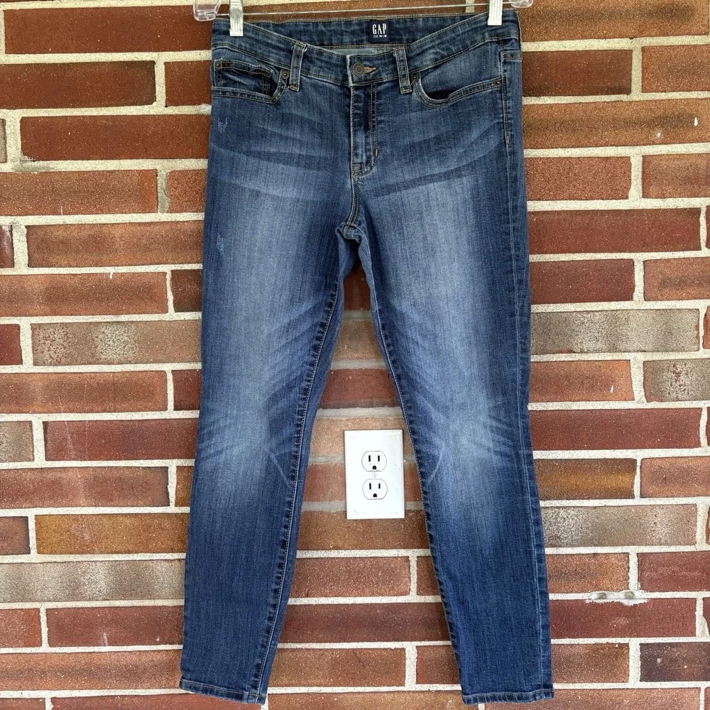 Gap Denim Blue Jean Legging Skinny Jeans Sz 28 A3726